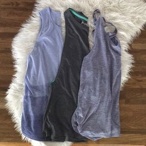 Old Navy Active Tanks S & XS, Purple & Gray